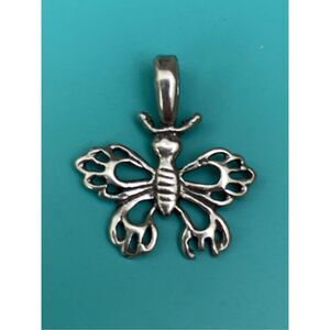 Butterfly with Bale Sterling Silver Jewelry Charm #garden